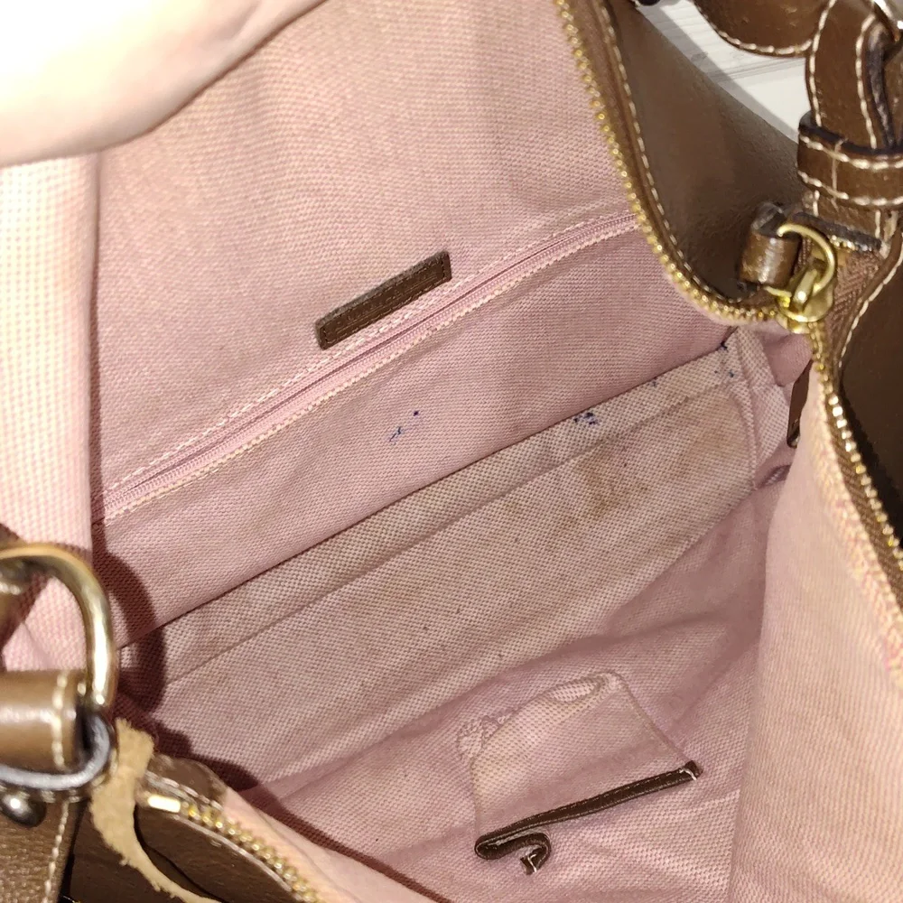 Brown Dooney and Bourke Dillen Pocket Sac Brown Leather Bag - Picture 15 of 15